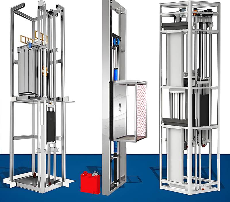 three different type of home elevator